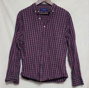 Bowery & Broome Men's Plaid Button Down Shirt Size L